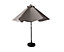 OUT & OUT Bali - Metal Parasol - 2.67m - Taupe