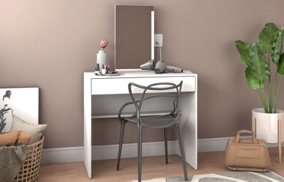 OUT & OUT Blake Dressing Table- Vanity Unit- Mirror included- 140cm