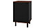OUT & OUT Brooklyn Black Side Table- H.58 x W.38 x D.36cm