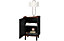 OUT & OUT Brooklyn Black Side Table- H.58 x W.38 x D.36cm
