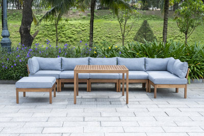 Teak on sale lounge set