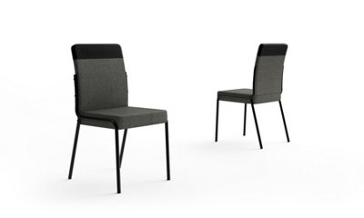 OUT & OUT Carmen Dining Chair- Black- Set of 2