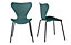 OUT & OUT Fleur - Teal Dining Chairs- Set of 2
