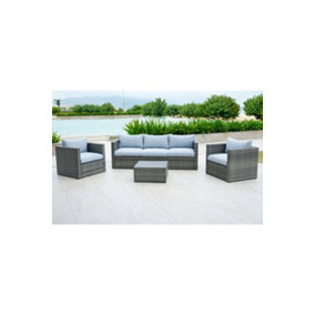 OUT & OUT Lima Outdoor Rattan Conversation Sofa Set - 5 Seats