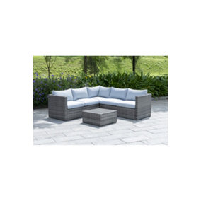 OUT & OUT Lima Outdoor Rattan Corner Lounge Set - 5 Seats