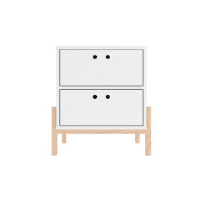 OUT & OUT Phoenix White Bedside Table
