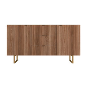 OUT & OUT Seattle Oak Large Modern Sideboard - 135cm