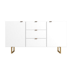 OUT & OUT Seattle White Large Modern Sideboard - 135cm