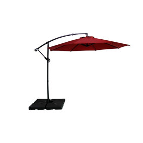 OUT & OUT Seville - Round Cantilever Parasol - 2.95m- Red