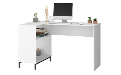 OUT & OUT Vola White Corner Computer Desk