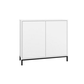OUT & OUT Vola White Sideboard - 2 Doors - 90cm