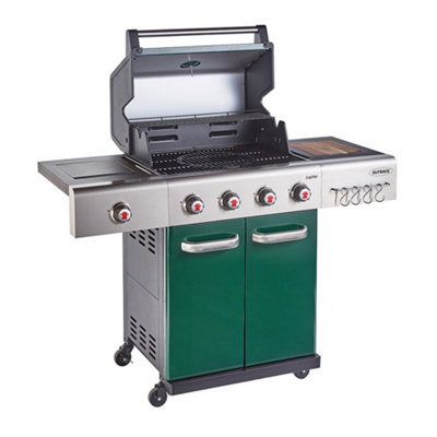 Outback Jupiter 4 Burner Hybrid BBQ (Green)