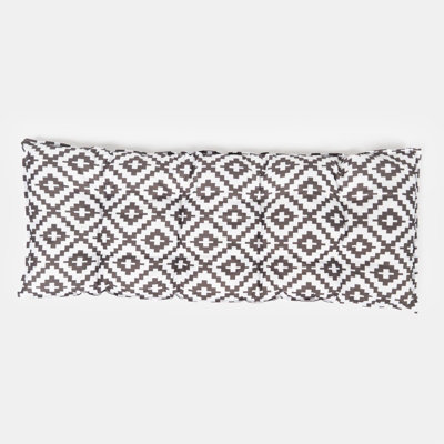 Outdoor 2 Seater Patterned Bench Cushion Garden Furniture Seat - 3
