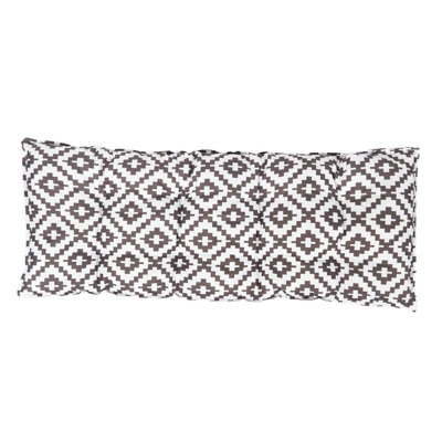 Outdoor 2 Seater Patterned Bench Cushion Garden Furniture Seat - 6