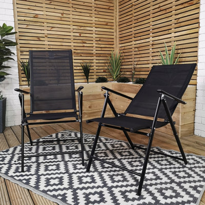 Outdoor 6 Person Rectangular Glass Top Garden Patio Dining Table Chairs Set - 5