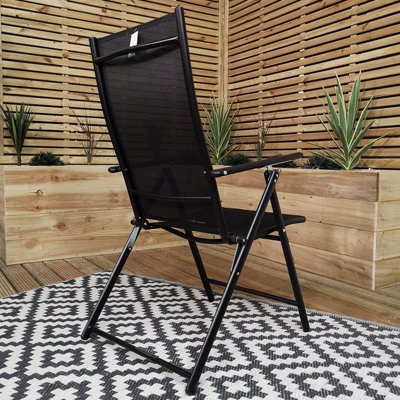 Outdoor 6 Person Rectangular Glass Top Garden Patio Dining Table Chairs Set - 8