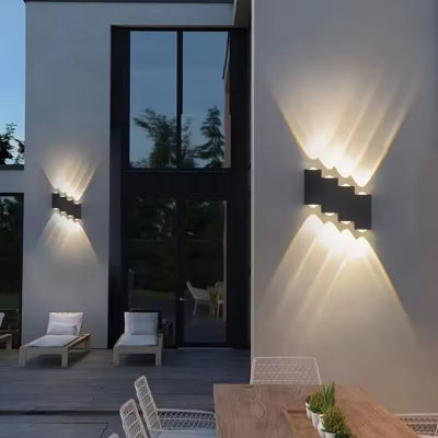 Outdoor Aluminum Wall Lamp Waterproof LED Lighting Up and Down