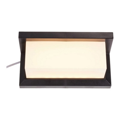 Outdoor and Indoor Black IP65 Waterproof Rectangular LED Wall Light ...