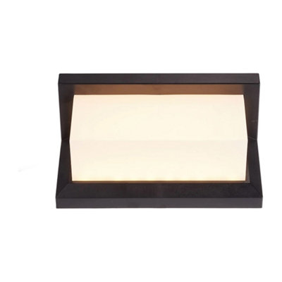 Outdoor and Indoor Black IP65 Waterproof Rectangular LED Wall Light ...