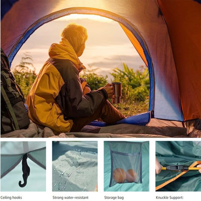 Pop up outlet camping shelter