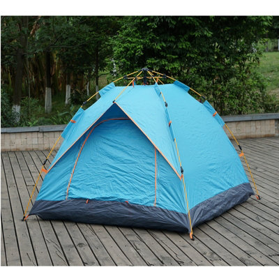 Outdoor Automatic Pop Up Camping Tent 3-4 Person Family Sun Shade Hiking Shelter