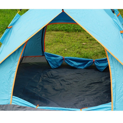 Automatic Instant Pop Up Tent, 3-4 Person Lightweight Tent, Sun Shelters Tents, Waterproof Windproof, UV Protection, Perfect For Beach, Outdoor, Traveling, Hiking, Camping, Hunting, Fishing