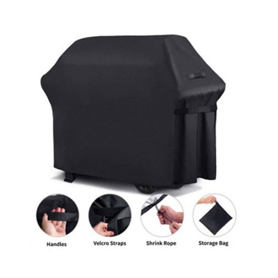 Outdoor Barbecue Cover BBQ Outdoor Furniture Waterproof Rainproof and Dustproof Cover S - 4