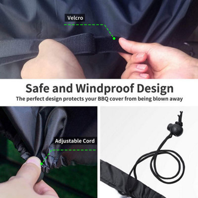 Outdoor Barbecue Cover BBQ Outdoor Furniture Waterproof Rainproof and Dustproof Cover - 3