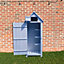 Outdoor Bideford Garden Wooden Storage Cabinet Tool Shed - Blue