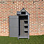 Outdoor Bideford Garden Wooden Storage Cabinet Tool Shed - Grey