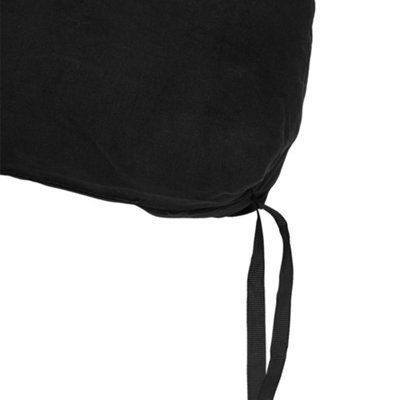 Outdoor Black Garden Sofa Cushion Chair Lounger Cushions Patio Seat Pads for Outdoors With Ties