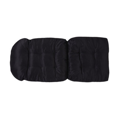 Outdoor Black Garden Waterproof Swing Seating Cushion Sofa Cushion Chair Lounger Cushions Patio Seat Pads