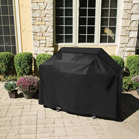 Outdoor Black Waterproof UV Protection Barbecue Grill Cover