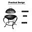 Outdoor Burning Steel BBQ Grill Fire Pit Bowl