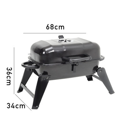 Outdoor Camping Charcoal BBQ Grill Stove Folding Leg Garden Smoker Cook
