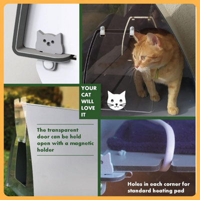 Small outdoor cat shelter top