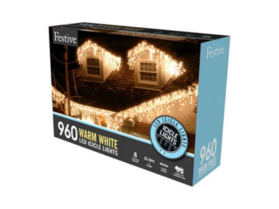 Outdoor Christmas Lights - Warm White - 960 LED Lighta
