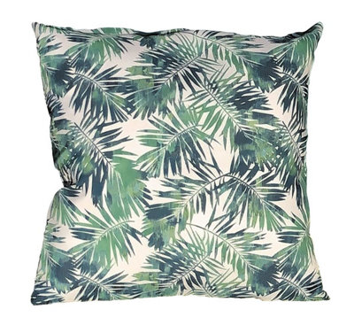 Outdoor Cushion 45cm x 45cm Water Repellent Green/Blue/White