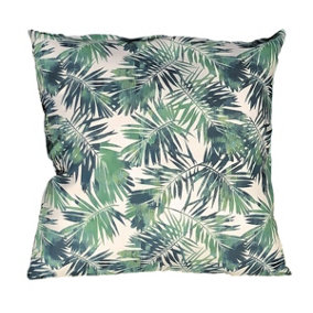 Outdoor Cushion 45cm x 45cm Water Repellent Green/Blue/White