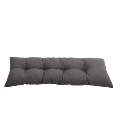 Outdoor Dark Grey Rectangular Garden Sofa Bench Seat Cushion Patio Seat Cushion Dining Chair Seat Pads