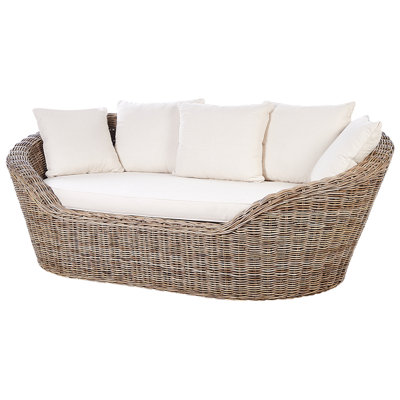 Outdoor Daybed Rattan Natural CAVO