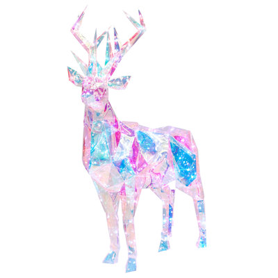 Outdoor Decoration LED POLARIS Reindeer 90 cm Multicolour Price Comparisons | Compare The Build
