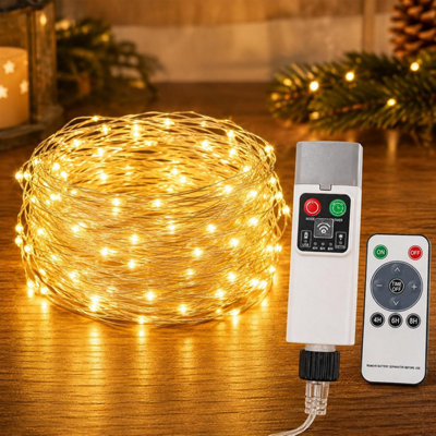 Outdoor Fairy Lights 30m 300LED Copper Wire Lights for Camping Tent ...