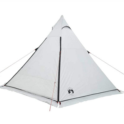 Outdoor Family Tent Tipi 6-Person White Blackout Fabric Waterproof