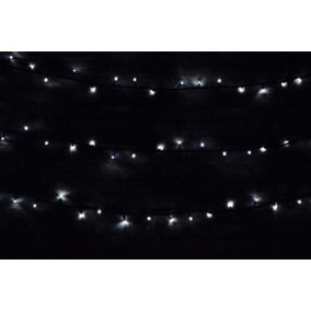 Outdoor Festive Heavy Duty 180 LED Christmas String Lights with Controller- Cool White