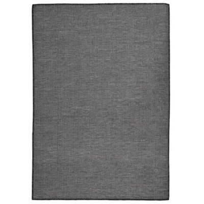 Outdoor Flatweave Rug 160x230 cm Grey