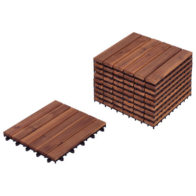 Outdoor Flooring ACCETTURA Certified Acacia Wood Brown