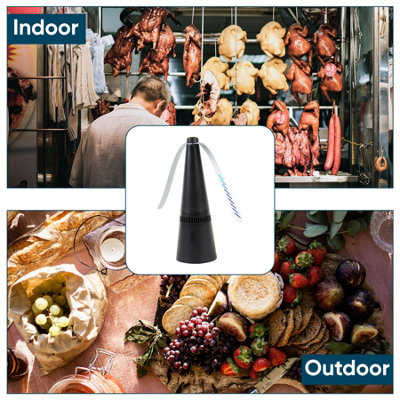 Outdoor Fly Repellent Fan  - Black - 8