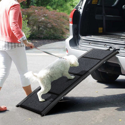 Outdoor Foldable Metal Dog Ramp Non Slip Pet Ladder Pet Steps For Car ...