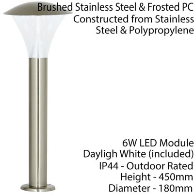 Outdoor Footpath Downlight Lamp Steel 6W Bright Garden Driveway Light ...